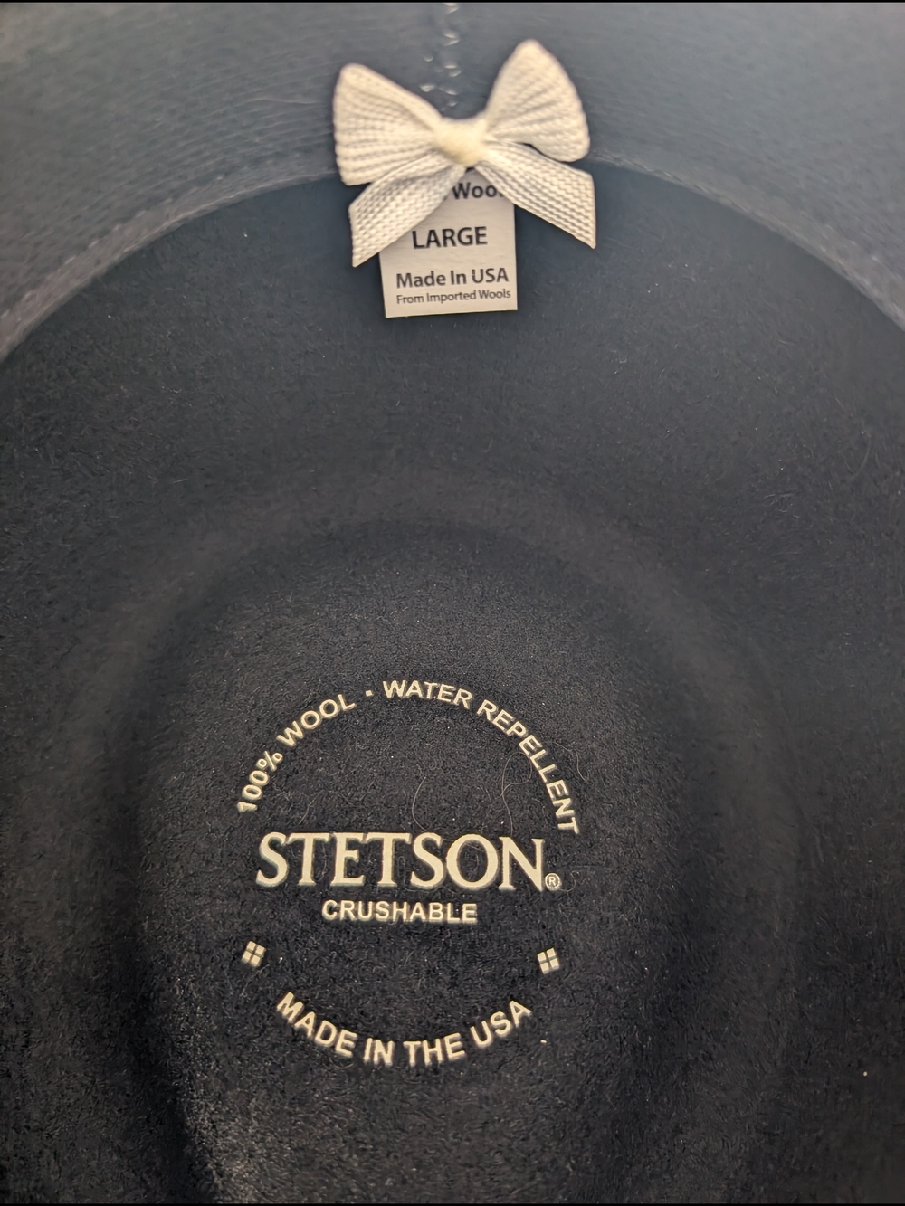 Stetson Bozeman Black 100% Wool Crushable Hat - Picture 2 of 2